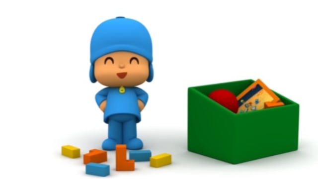 Pocoyó aprendiendo a jugar