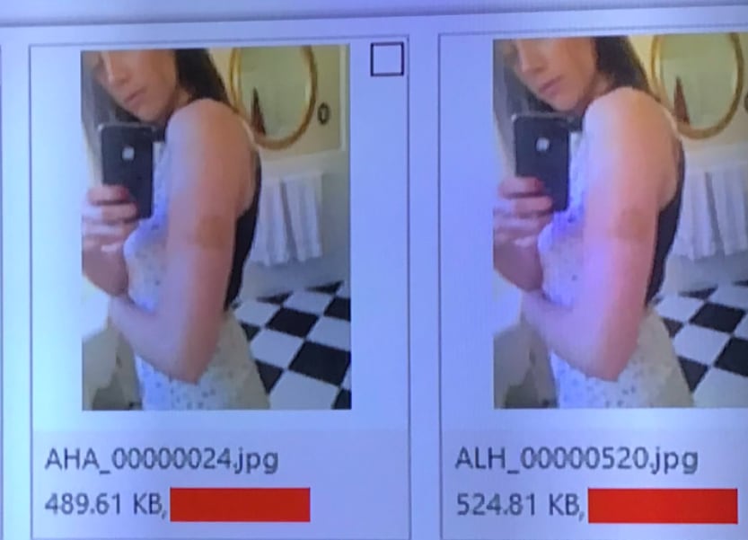 Foto de Amber Heard con distintos tamaños de archivo