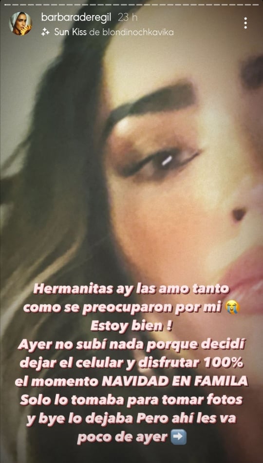 Bárbara de Regil explica porqué se ausentó.