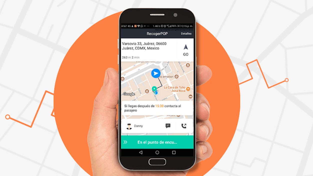 La aplicación de transporte DiDi.