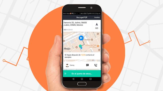 La aplicación de transporte DiDi.