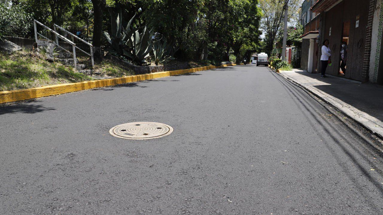 Repavimentación en Álvaro Obregón