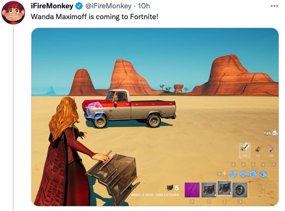 Skin de la Bruja Escarlata en 'Fortnite'