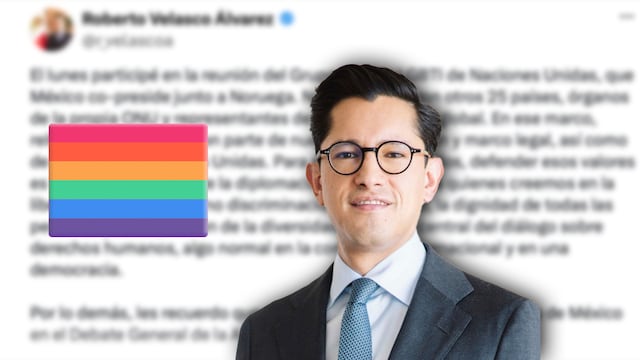 Roberto Velasco llama “retrógrados” a quienes criticaron su participación en Grupo LGBT de la ONU