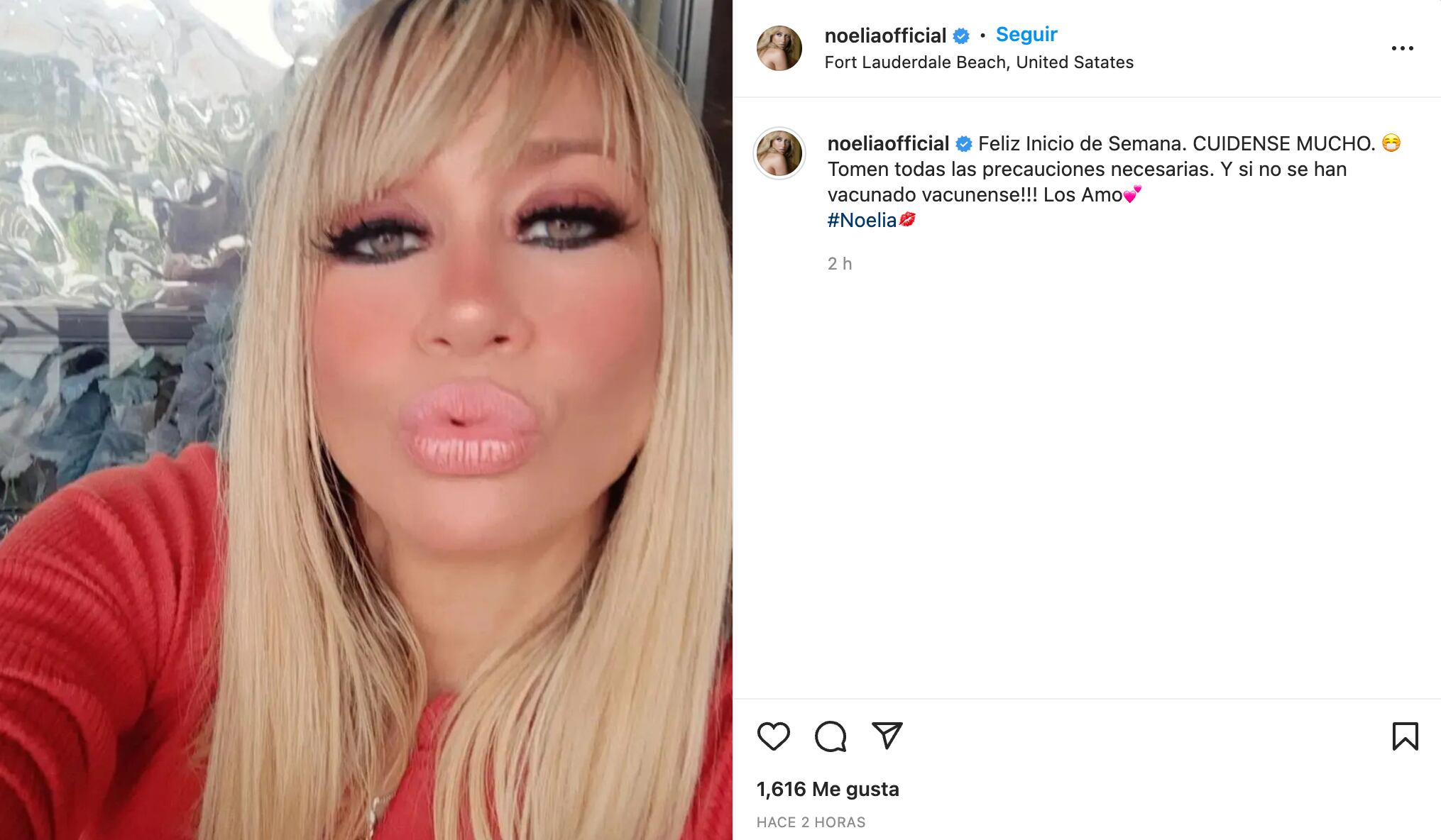Mensaje de Noelia
