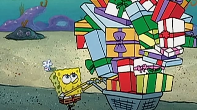 Bob Esponja celebra la Navidad