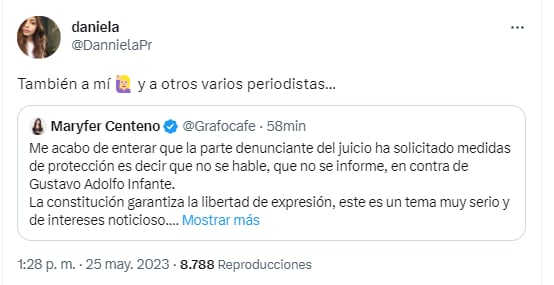 Daniela Parra confirma que Alexa Hoffman sí la mandó a callar.