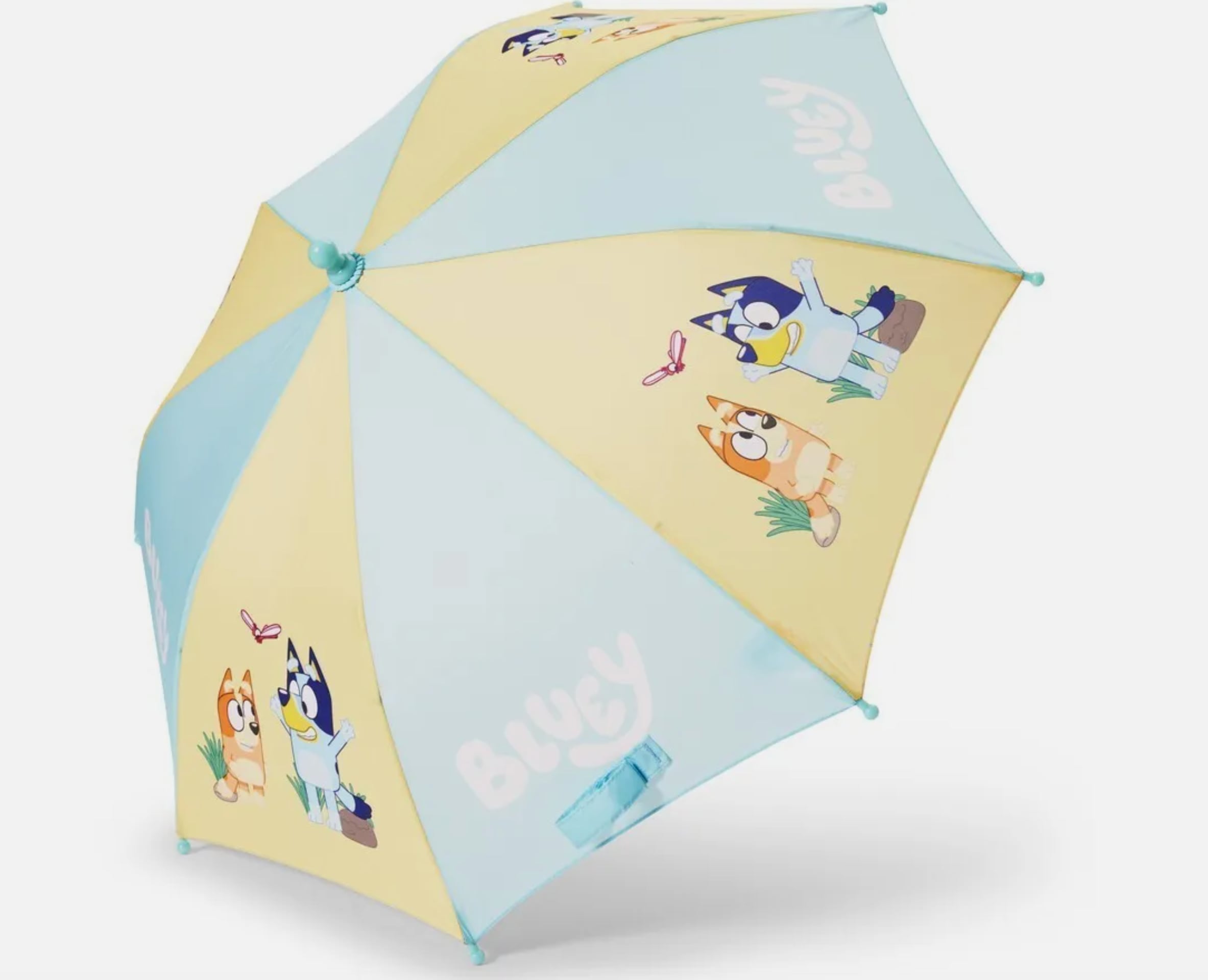 Sombrilla azul amarillo de Bluey