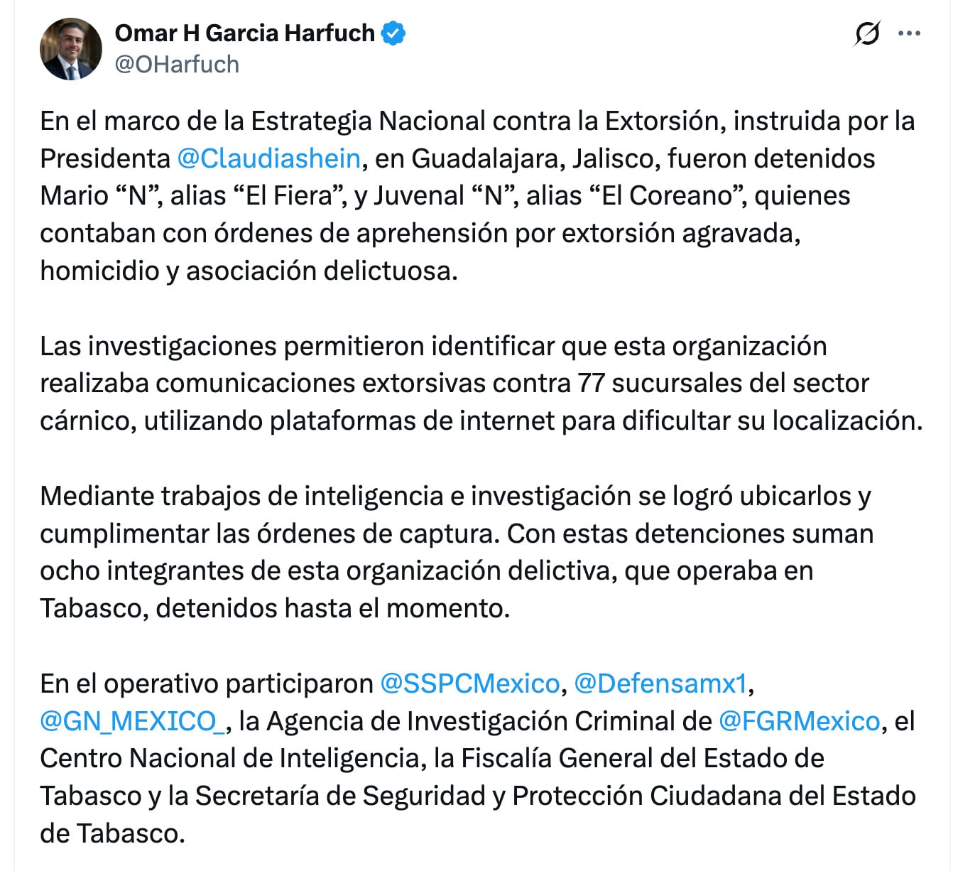 El Fiera y El Coreano caen en Guadalajara; los buscaban por extorsión y homicidio