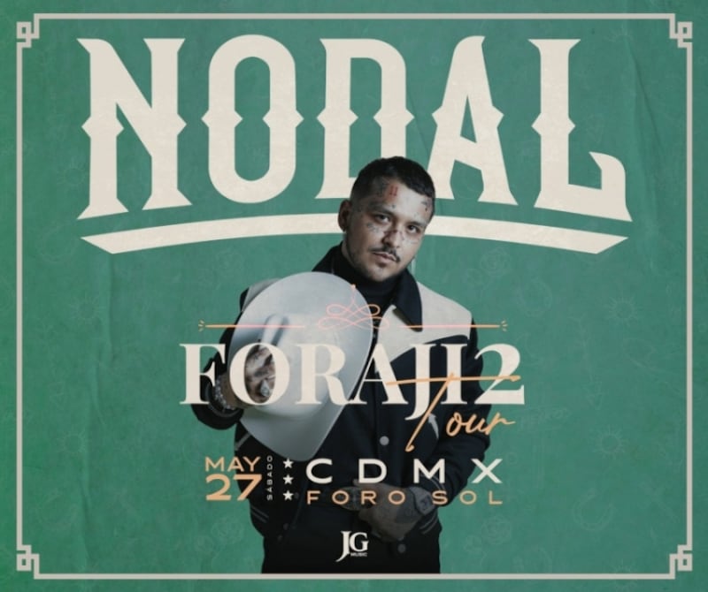 ¿A qué hora empieza y acaba el concierto de Christian Nodal en el Foro Sol?