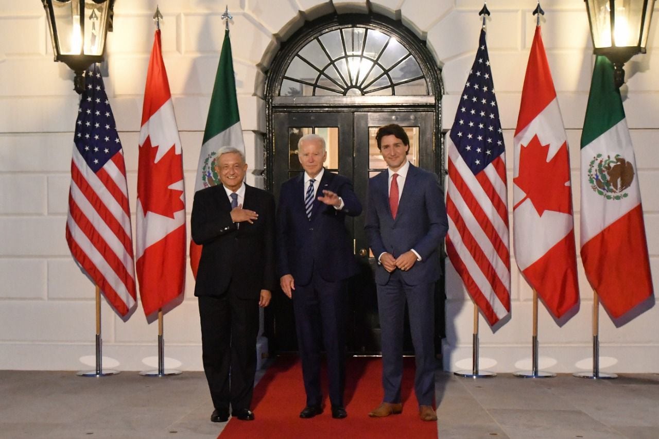 AMLO, Joe Biden y Justin Trudeau