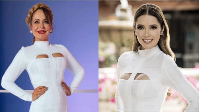 Marlene Favela y Gabriela Spanic lucen el mismo vestido blanco (FOTOS)