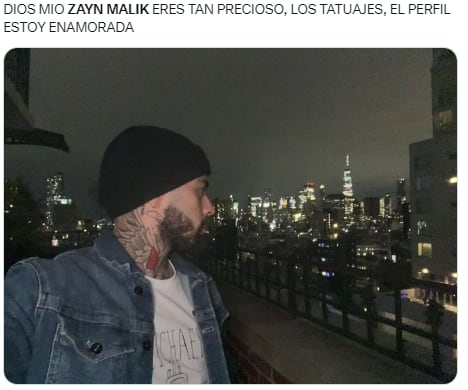 Fans de Zayn Malik agradecen tanta belleza.