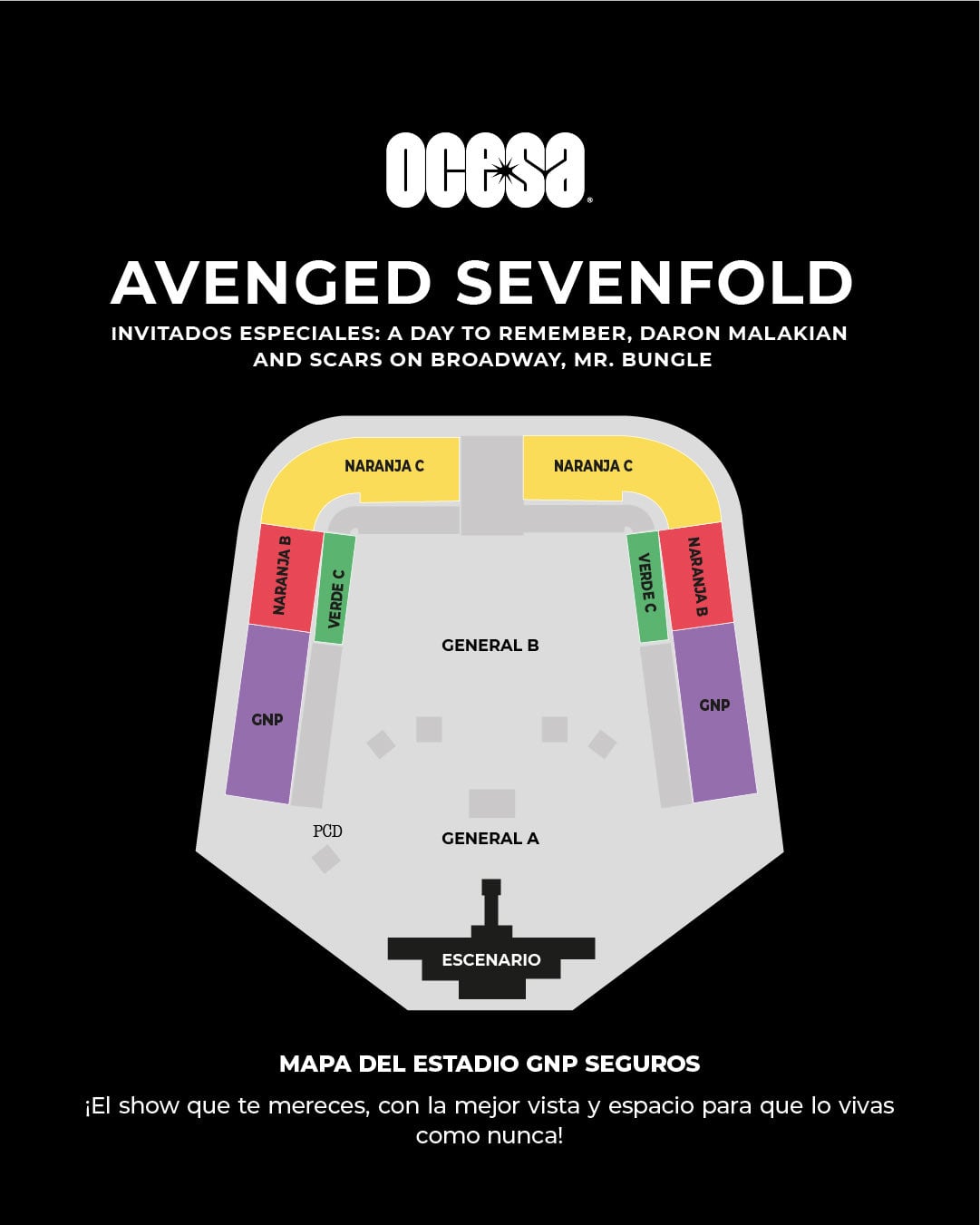 Avenged Sevenfold en el Estadio GNP Seguros