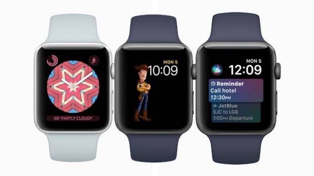 Las nuevas carátulas del Apple Watch.