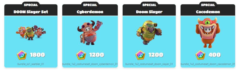 Skins DOOM Fall Guys