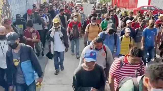 Primera caravana migrante del 2022