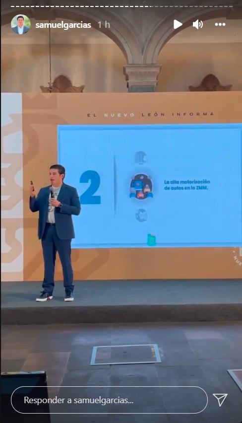 Samuel García presenta su propuesta para mejorar la calidad del aire en Nuevo León/@samuelgarcias