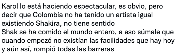 Karol G o Shakira; definen quién es la mejor.