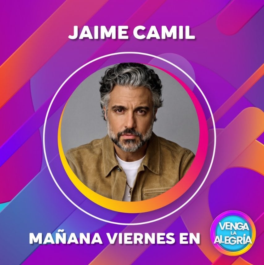 Jaime Camil como invitado a Venga La Alegría.