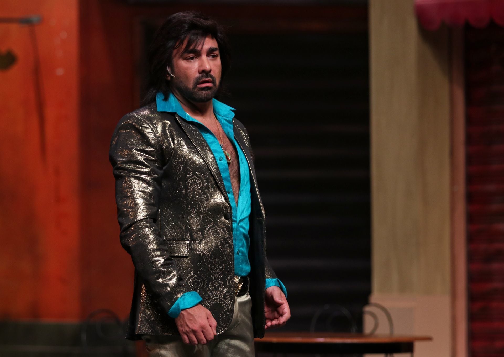 El actor Ariel Miramontes en su papel de Albertano