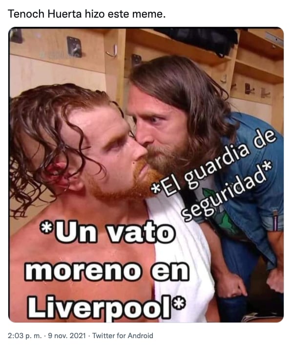 Meme de Tenoch Huerta por criticar la Navidad