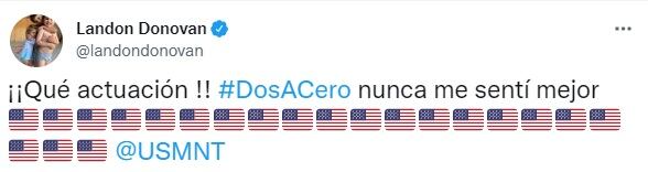 Mensaje de Landon Donovan