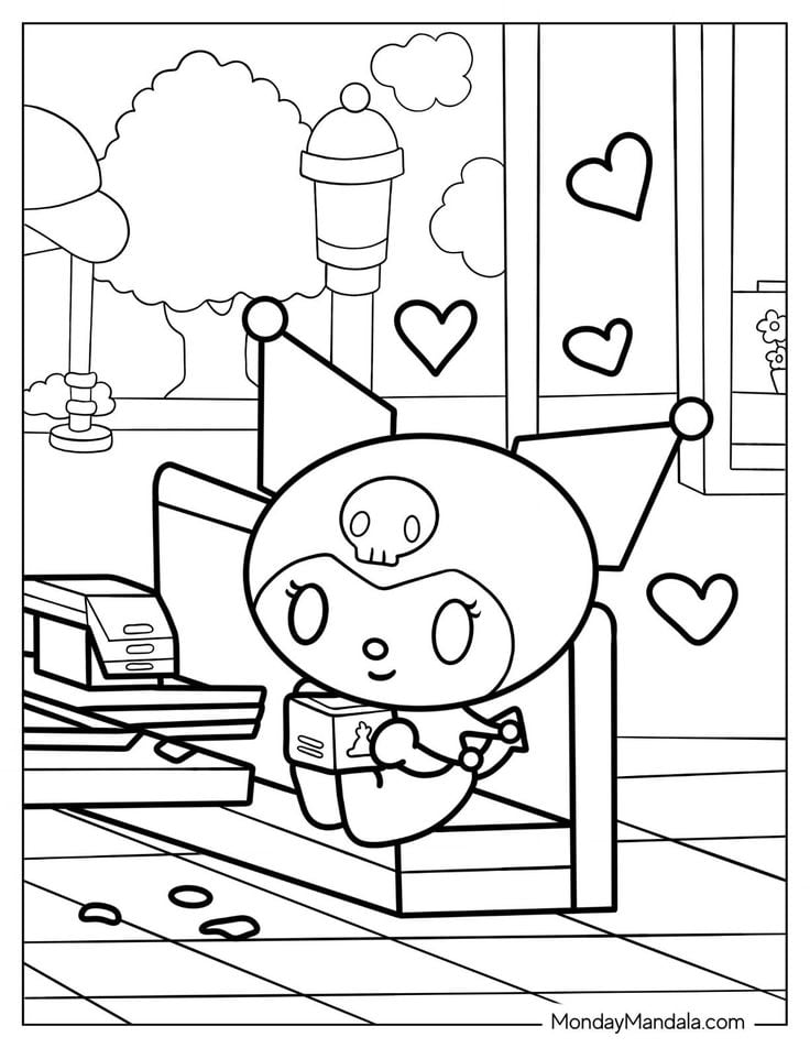 Dibujos de Kuromi para colorear
