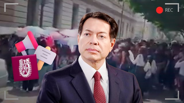 Estudiantes del IPN exigen hablar con Mario Delgado protestando frente a la SEP