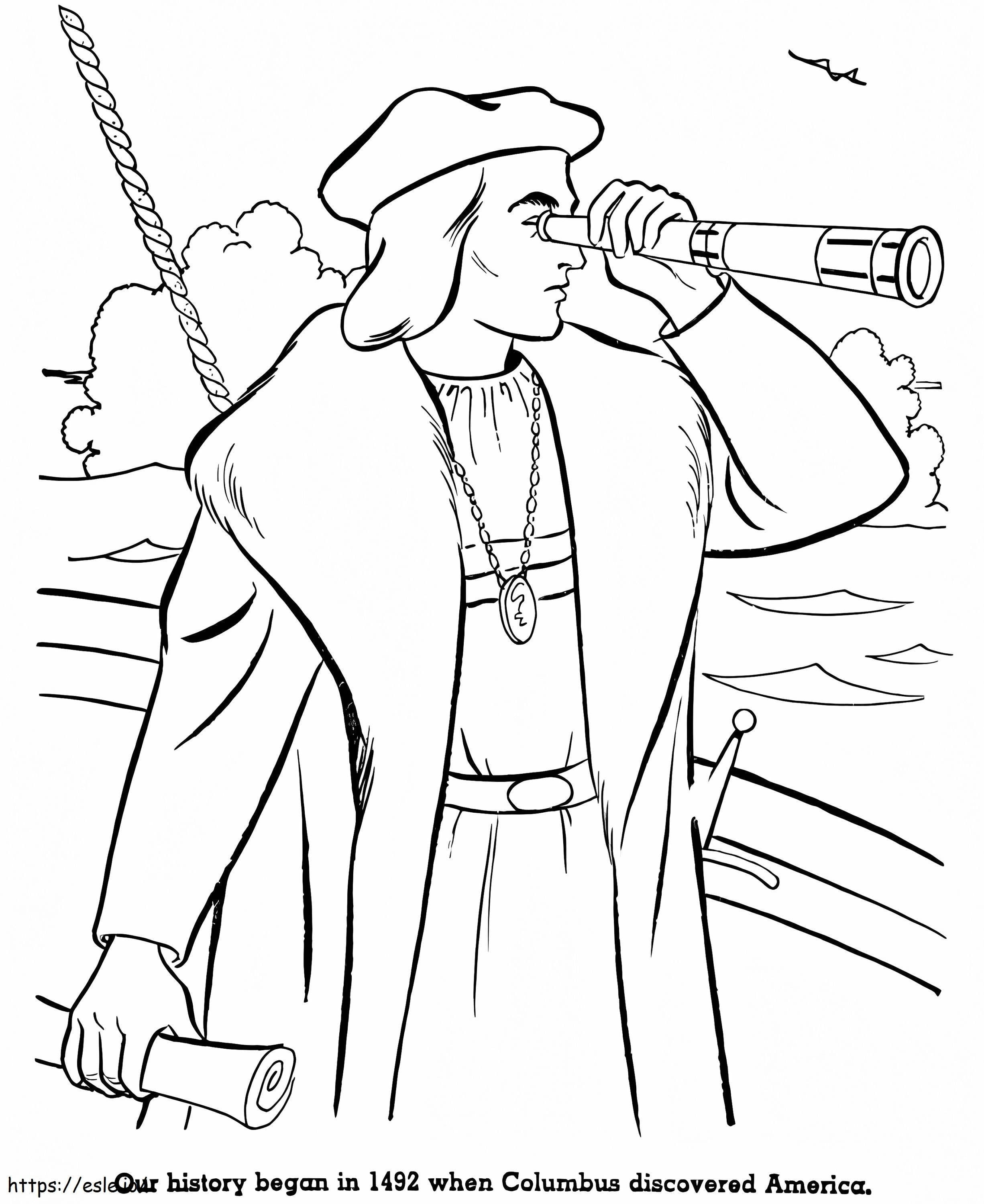 Dibujos de Cristóbal Colón para este 12 de octubre