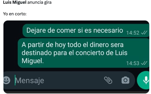 Luis Miguel desata los memes tras anunciar su Tour 2023