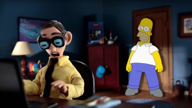 Los Simpson/Pollo Robot