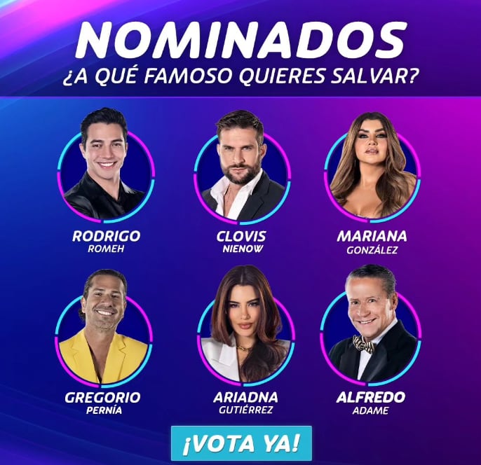 Nominados de La Casa de los Famosos 2024