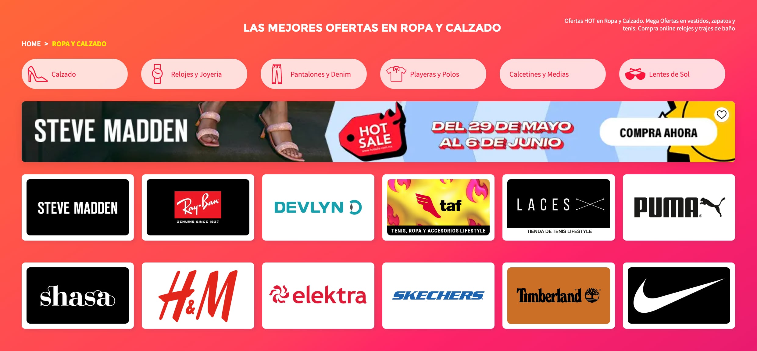 Estas son las mejores ofertas en ropa y calzado para este Hot Sale 2023