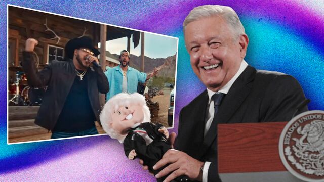 AMLO agredeció a Grupo Frontera y Bad Bunny por retirar la censura a su mañanera
