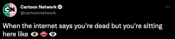 Cartoon Network se burla del rumor de su muerte.