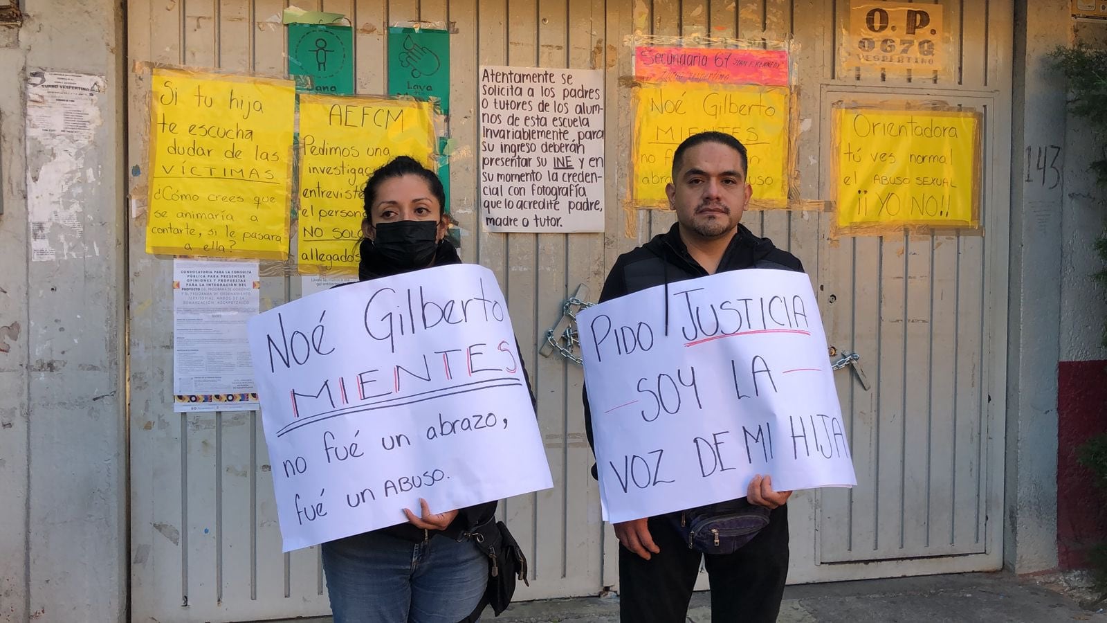 Padres de familia protestaron por denuncia de abuso sexual