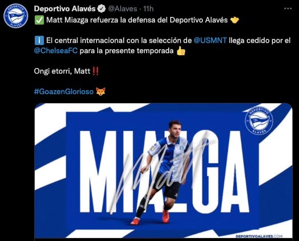 Miazga fichó con el Alavés
