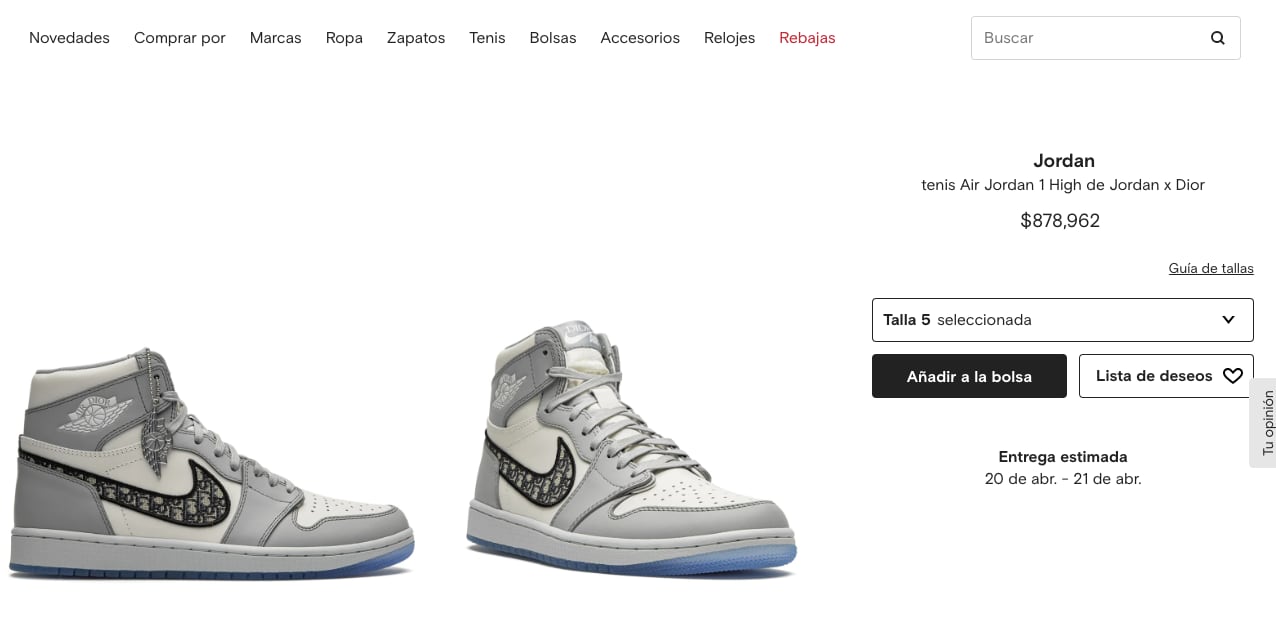 Esto cuestan los nuevos Jordan de Eduin Caz