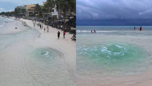 Ojo de agua en Playa del Carmen, Quintana Roo