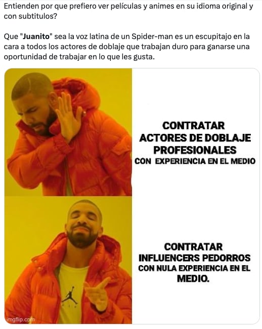 Memes aman y odian a JuanSGuarnizo por estar en el doblaje de Spider-Man: Across the Spider-Verse