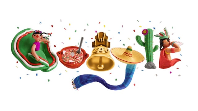 Doodle de Google por el Día de la Independencia de México