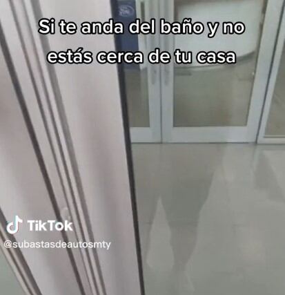 Video de TikTok sobre ir al baño