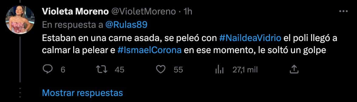 Violeta Moreno sobre el hijo de Jesús Corona