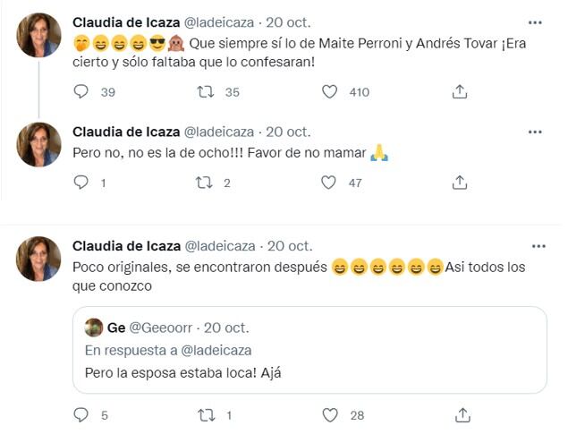 Claudia de Icaza opina sobre romance de Maite Perroni