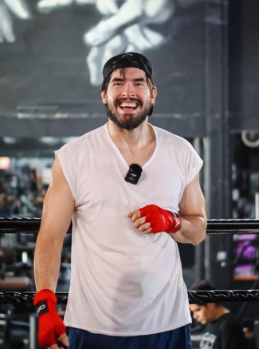 Germán Garmendia entrenando para La Velada del Año III