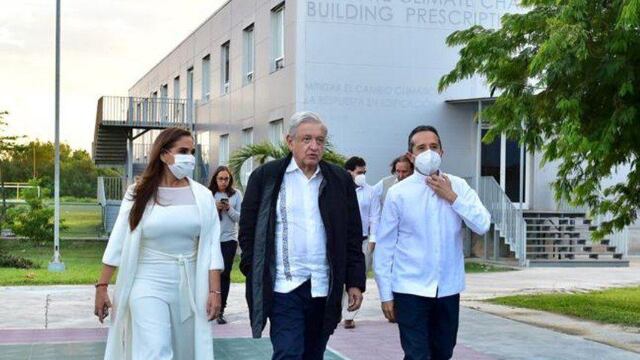 Mara Lezama, AMLO y el Gobernador de Quintana Roo