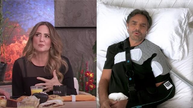 Andrea Legarreta y Eugenio Derbez