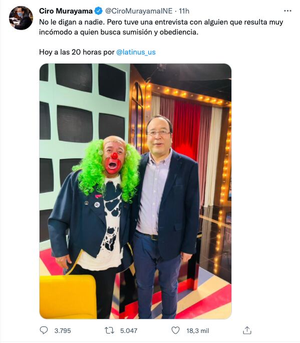 Ciro Murayama informa sobre su entrevista con Brozo