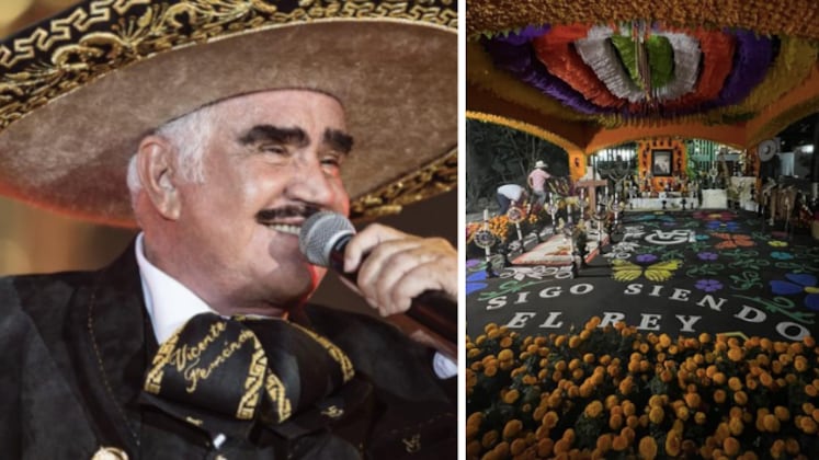 ¿Extrañas a Vicente Fernández? La familia abre su altar para dejarle flores